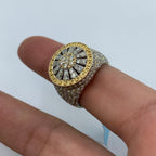 14K Gold Circle Web Diamond Ring - additional product view 5