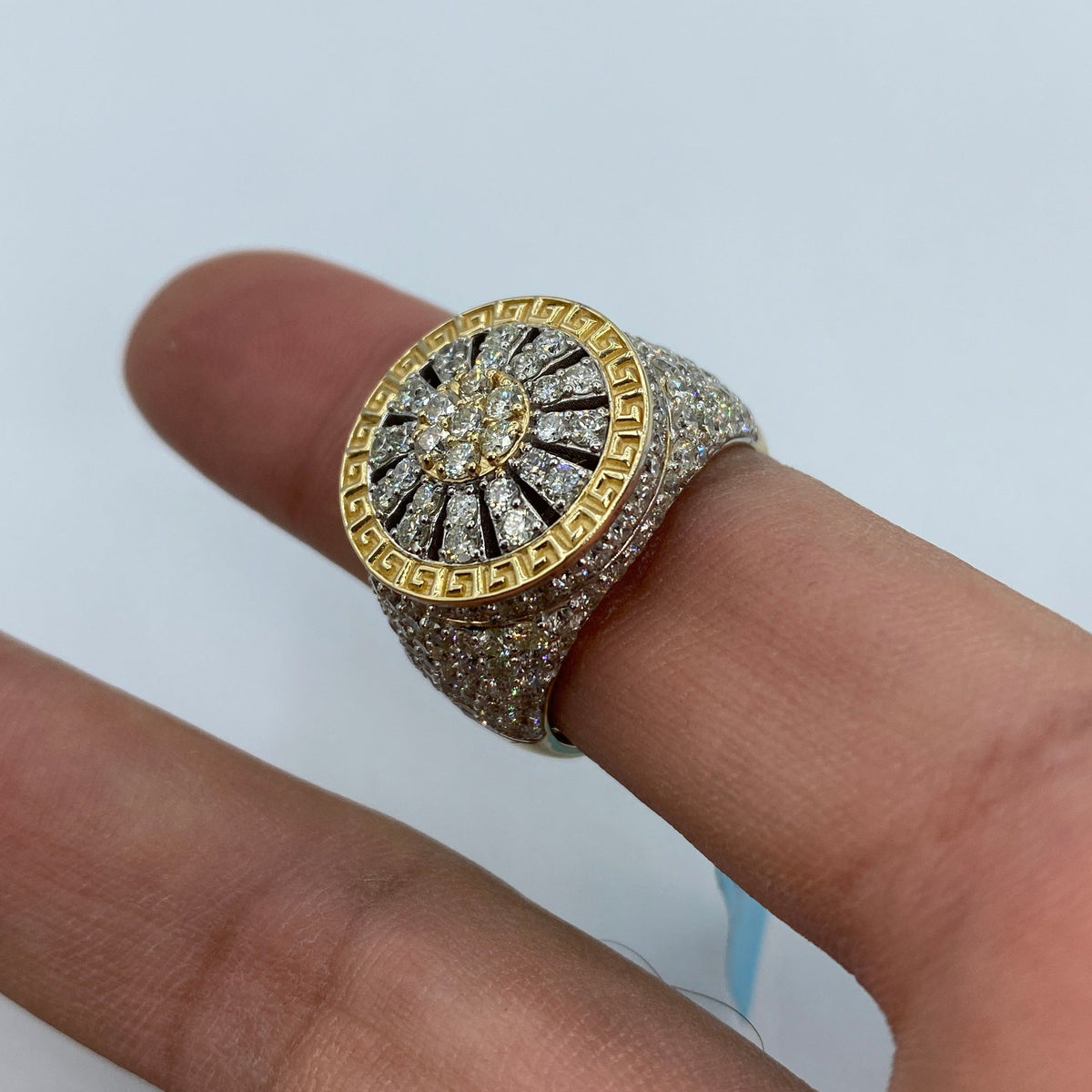14K Gold Circle Web Diamond Ring - additional product view 5