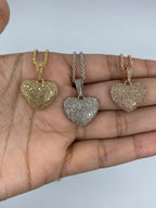 10K Gold Heart Diamond Pendant - additional product view 8