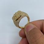 14K Gold Rounded Square Jumbo Diamond Ring - additional product view 5