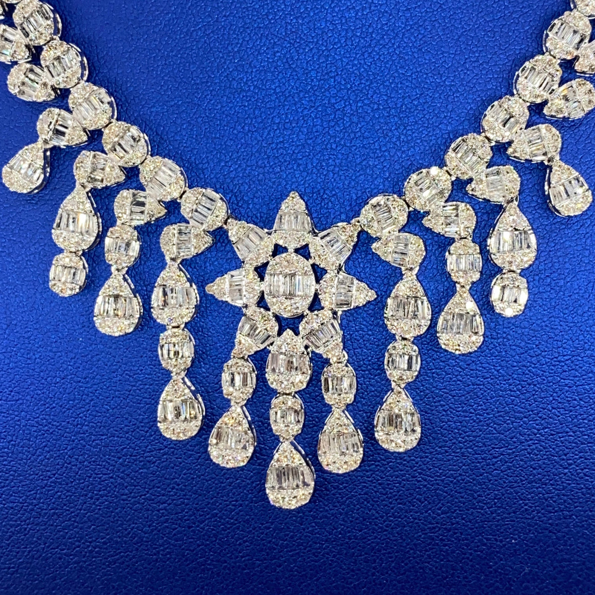 14K Gold Sunburst Diamond Necklace - additional product view 4