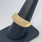14K Gold Bling Pave Diamond Ring Band - additional product view 8