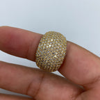 14K Gold Dome Diamond Ring - additional product view 5