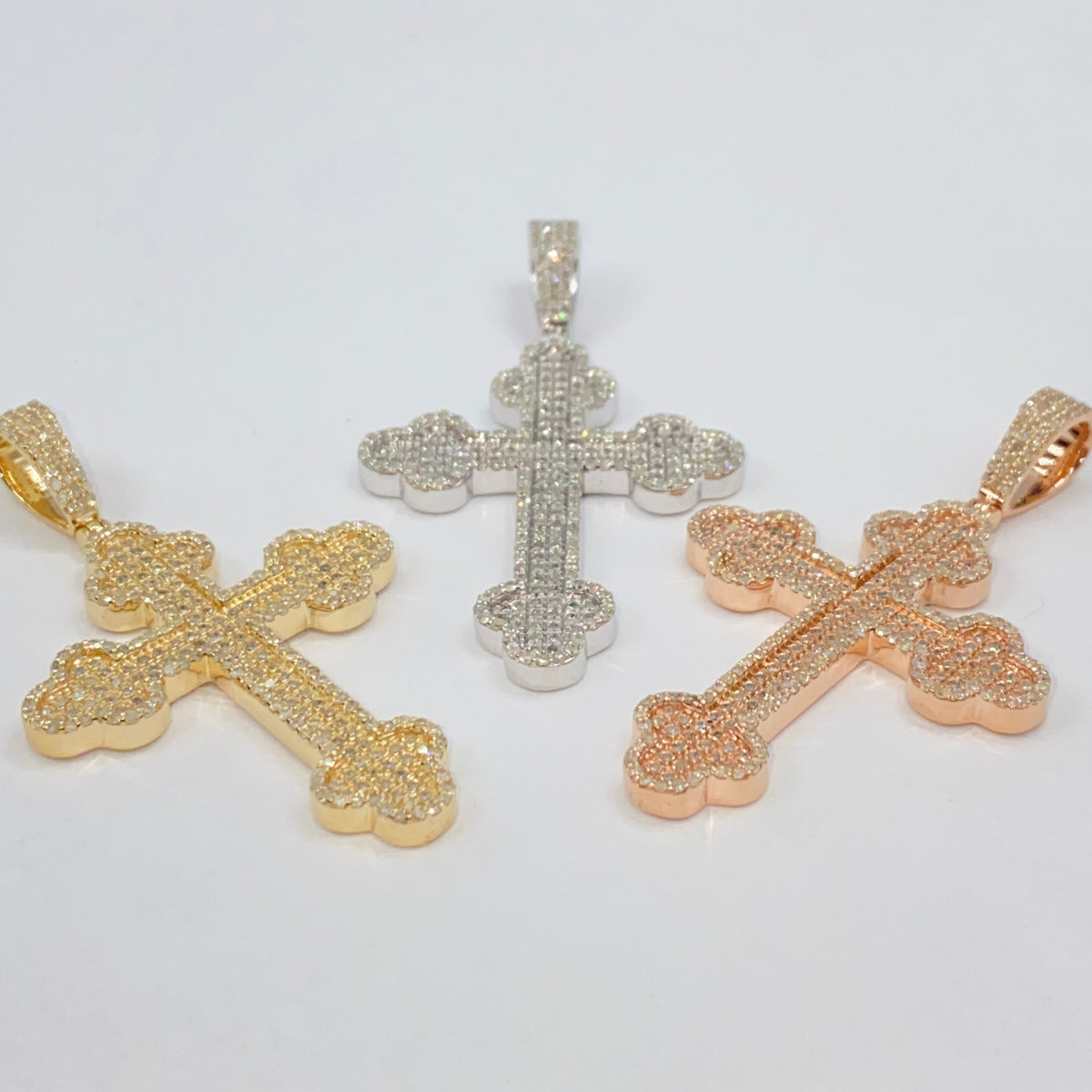 14K Gold Saviour Cross Diamond Pendant - additional product view 9