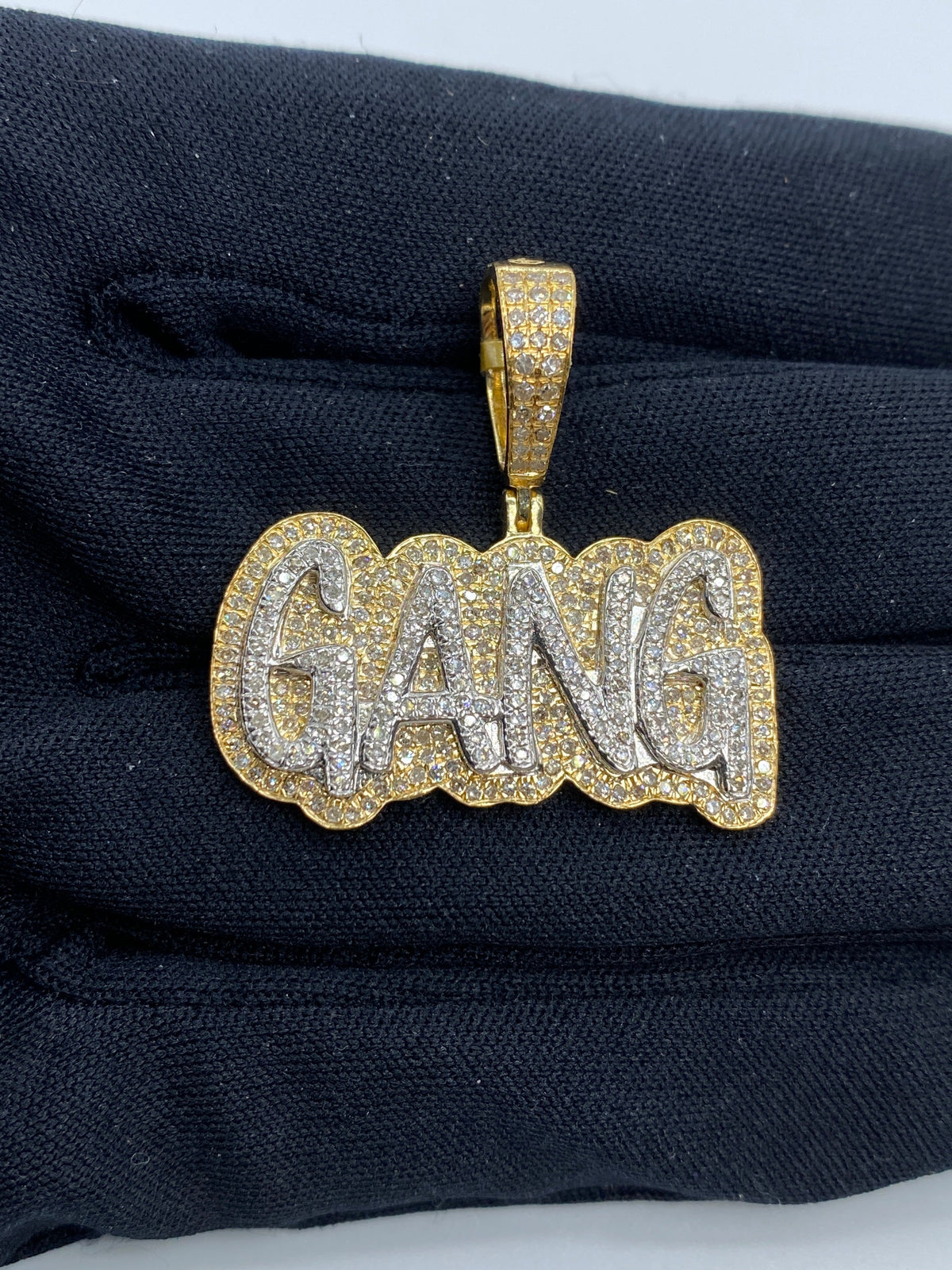 Gang Name Diamond Pendant - additional product view 2