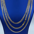 5.8mm Two-Tone Flat Cuban Link Chain 22–26 in - main product photo