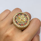 14K Gold Roulette Diamond Ring - additional product view 2