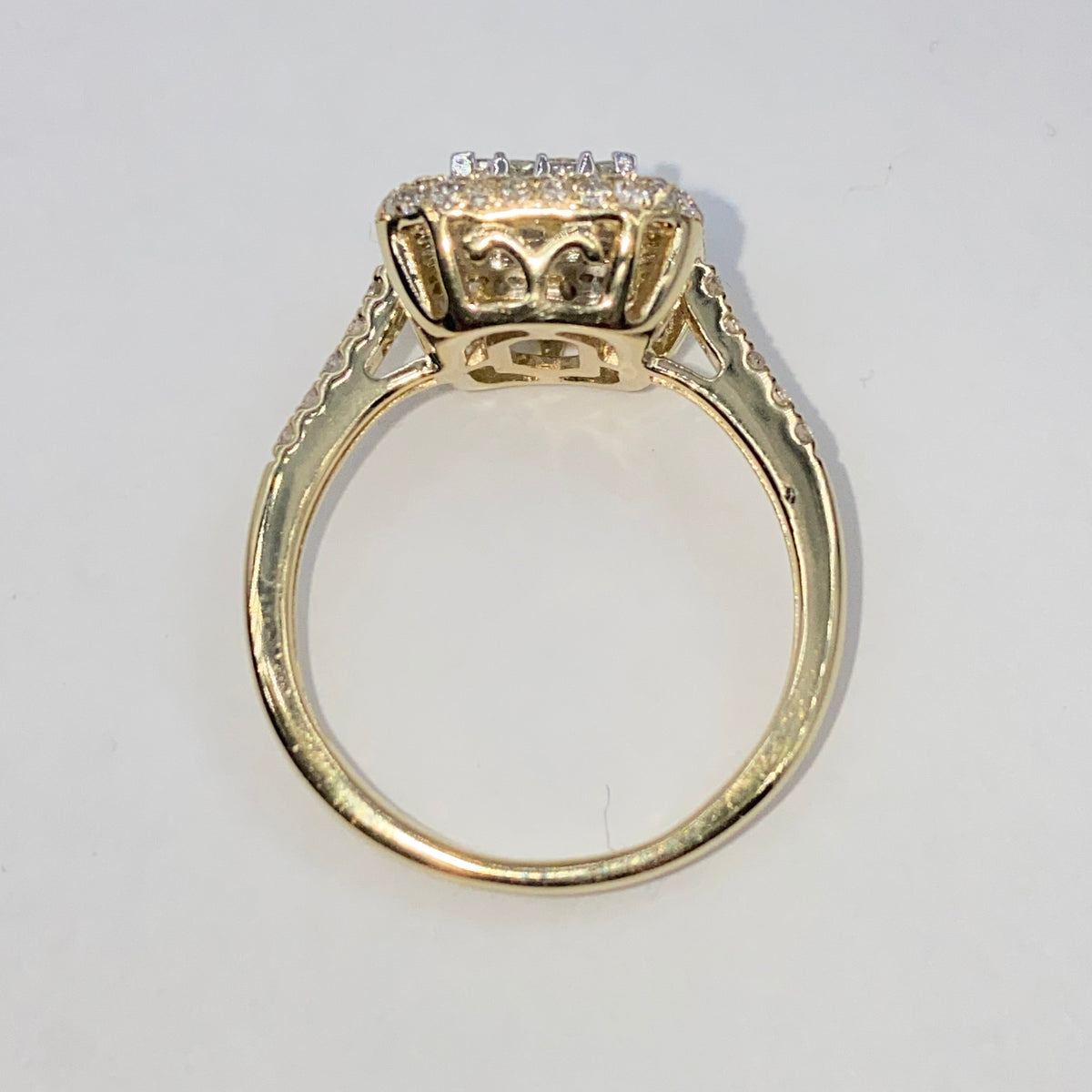 14K Gold Solána Square Diamond Engagement Ring - additional product view 8