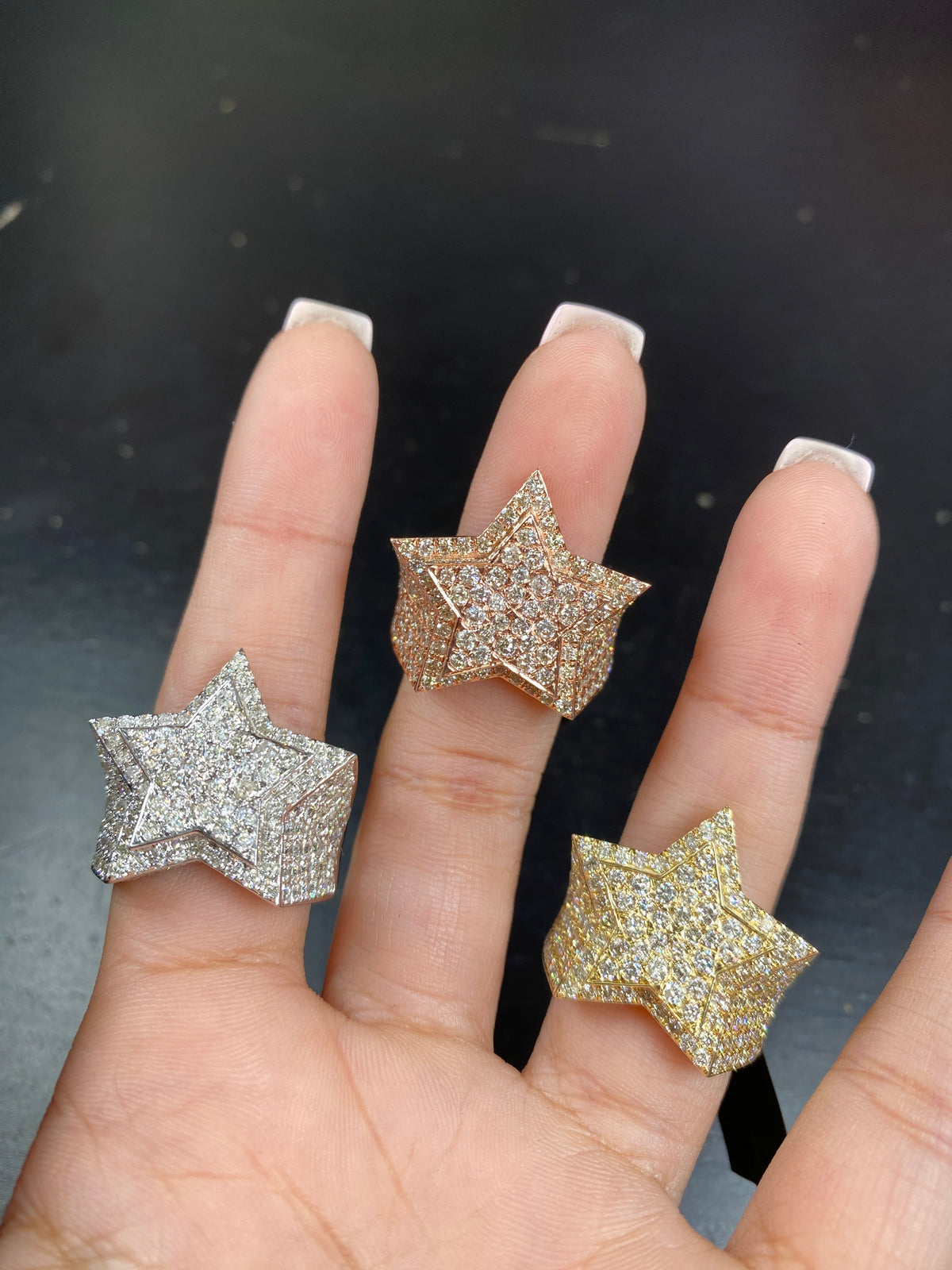 Cake Star 10K Gold Diamond Ring - additional product view 2