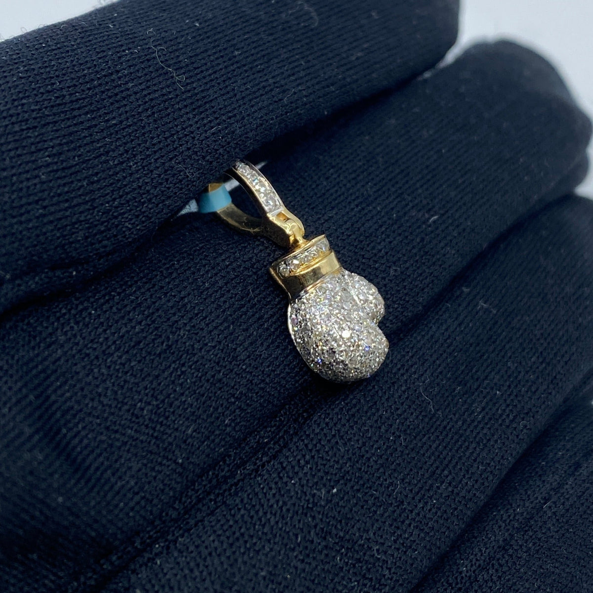 14K Gold Boxing Glove Diamond Pendant - additional product view 3