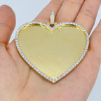 10K Gold Amore Heart Diamond Pendant - additional product view 2