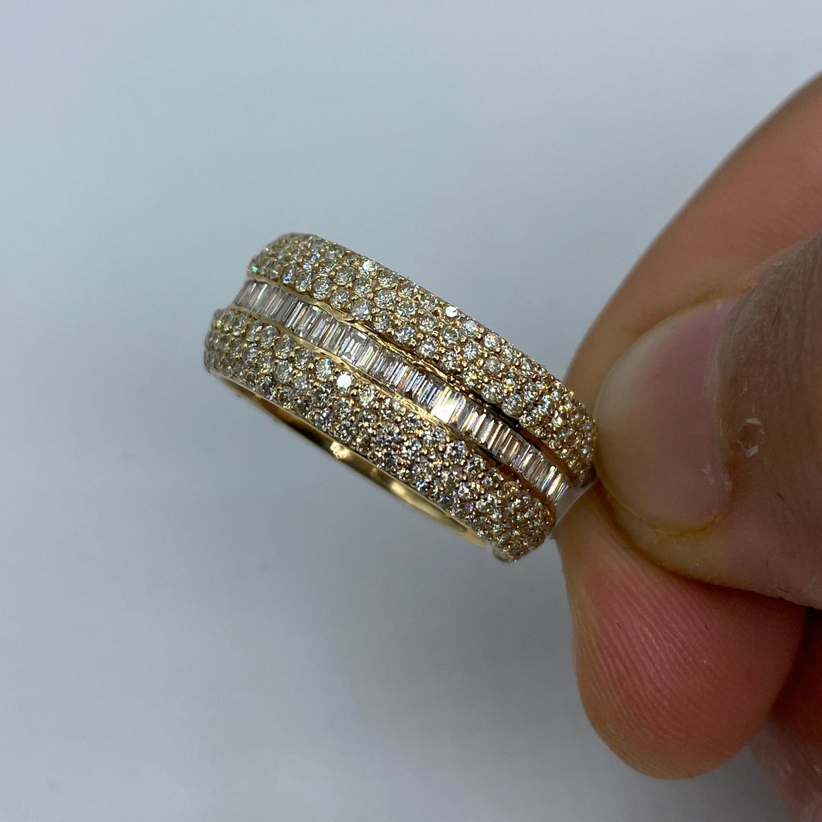 14K Gold Eternity Diamond Baguette Ring - additional product view 4