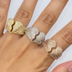 14K Gold Broken Heart Diamond Baguette Ring - additional product view 3