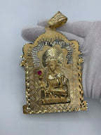 10K Gold Saint Barbara Pendant - 4.5 in - additional product view 2