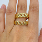 10K Gold Cuban Link Ring - additional product view 3