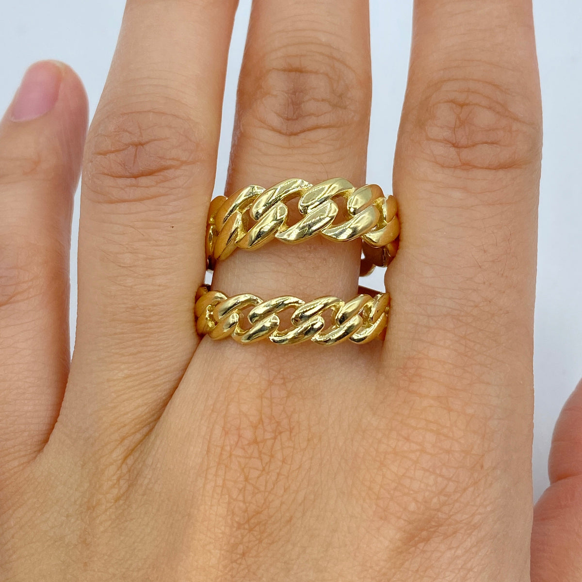 10K Gold Cuban Link Ring - additional product view 3