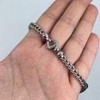 18K Gold 6.3mm Box Cuban Diamond Chain 16 in - additional product view 6