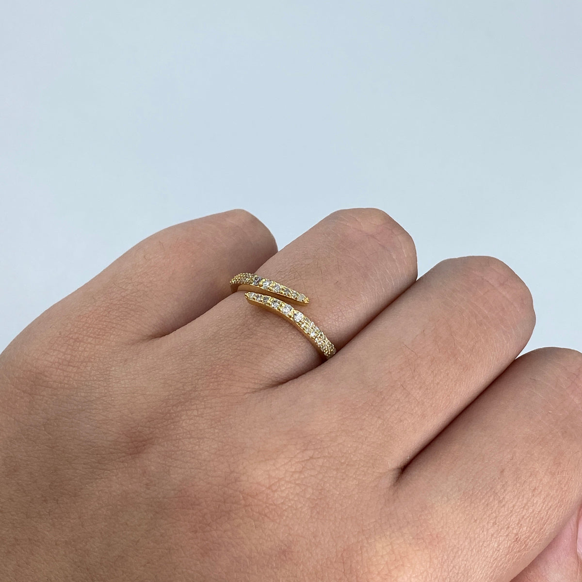 14K Gold Wrap Diamond Ring - additional product view 7