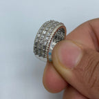 14K Gold Triple Dash Diamond Baguette Band - additional product view 6