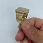 14K Gold Rectangle Diamond Baguette Ring 5.65 Ct - additional product view 7
