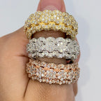 10K/14K 10mm Iced Diamond Ring - additional product view 2