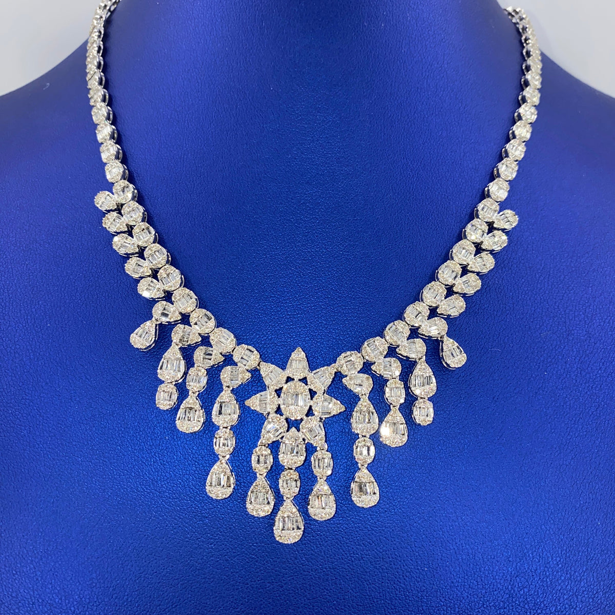 14K Gold Sunburst Diamond Necklace - additional product view 2