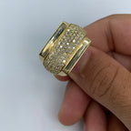 14K Gold Rectangle Fuego Diamond Ring - additional product view 2