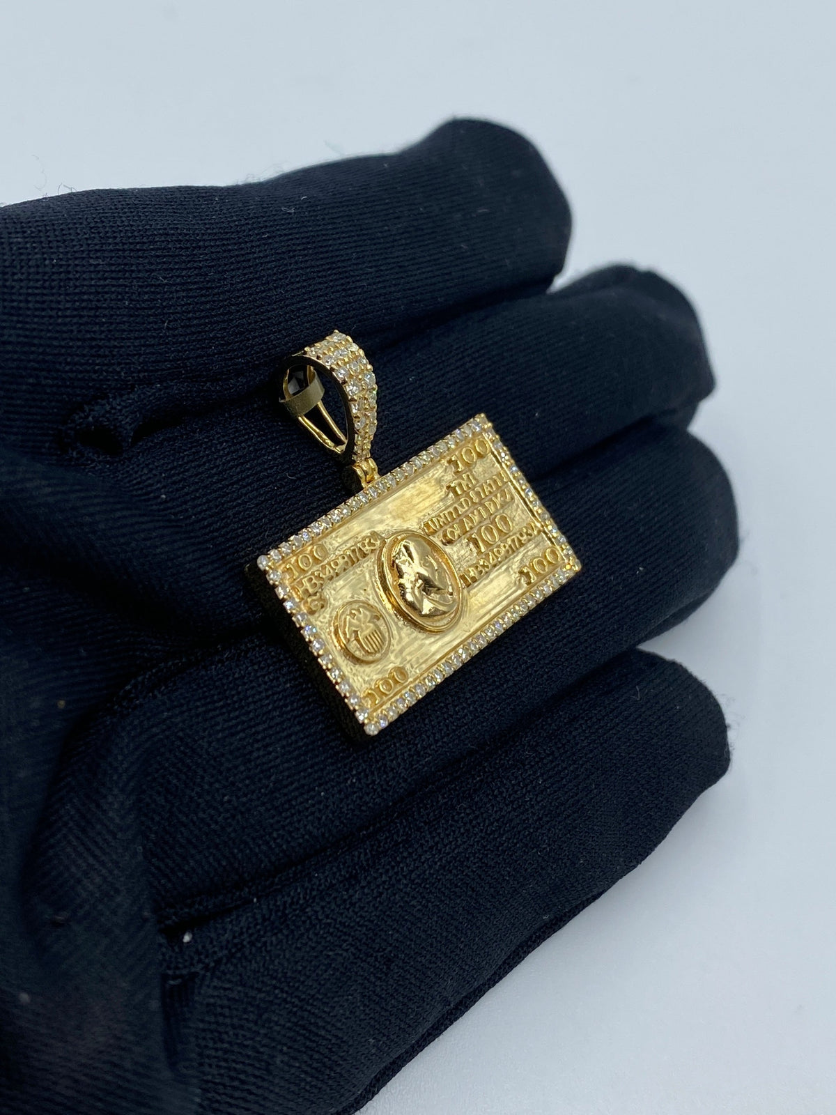 One Hundred Dollar Bill Diamond Pendant - additional product view 3