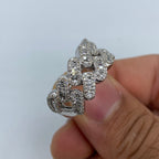 10K Gold Chubby Cuban Link Diamond Baguette Ring - additional product view 6