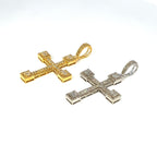 14K Gold Bold Cross Diamond Pendant - additional product view 6