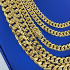 14K Gold Semi-Solid Cuban Link Chains 22–24 in - additional product view 3