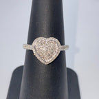 14K Gold Lace Heart Diamond Engagement Ring - additional product view 7