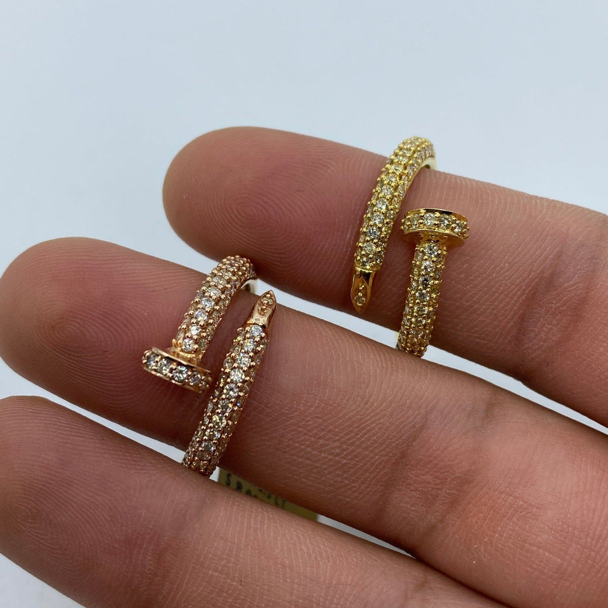 10K Gold Nail Diamond Ring - main product photo