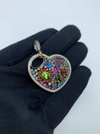 18K Gold Heart Diamond Pendant - additional product view 3