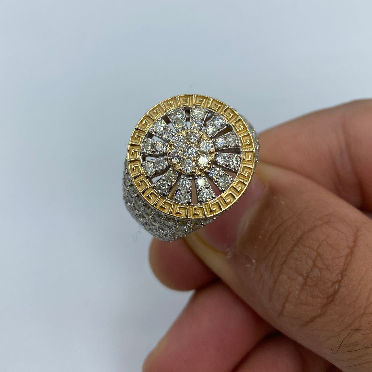 14K Gold Circle Web Diamond Ring - additional product view 3