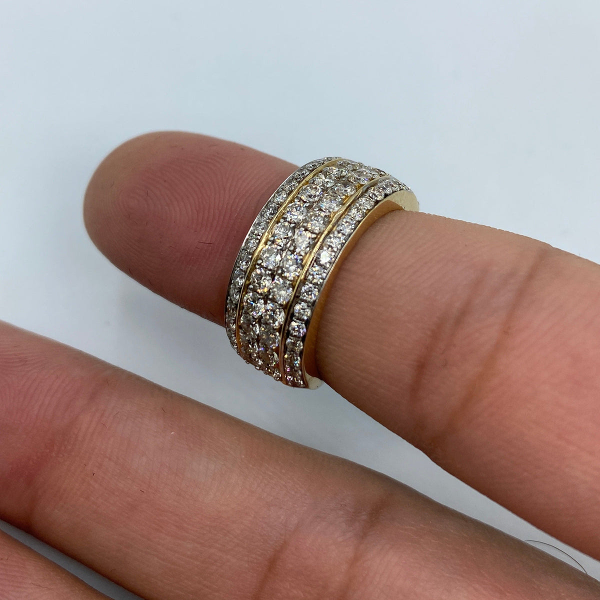 14K Gold Diamond Band Ring - additional product view 5