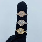 14K Gold Sienna Halo Circle Diamond Engagement Ring - additional product view 5