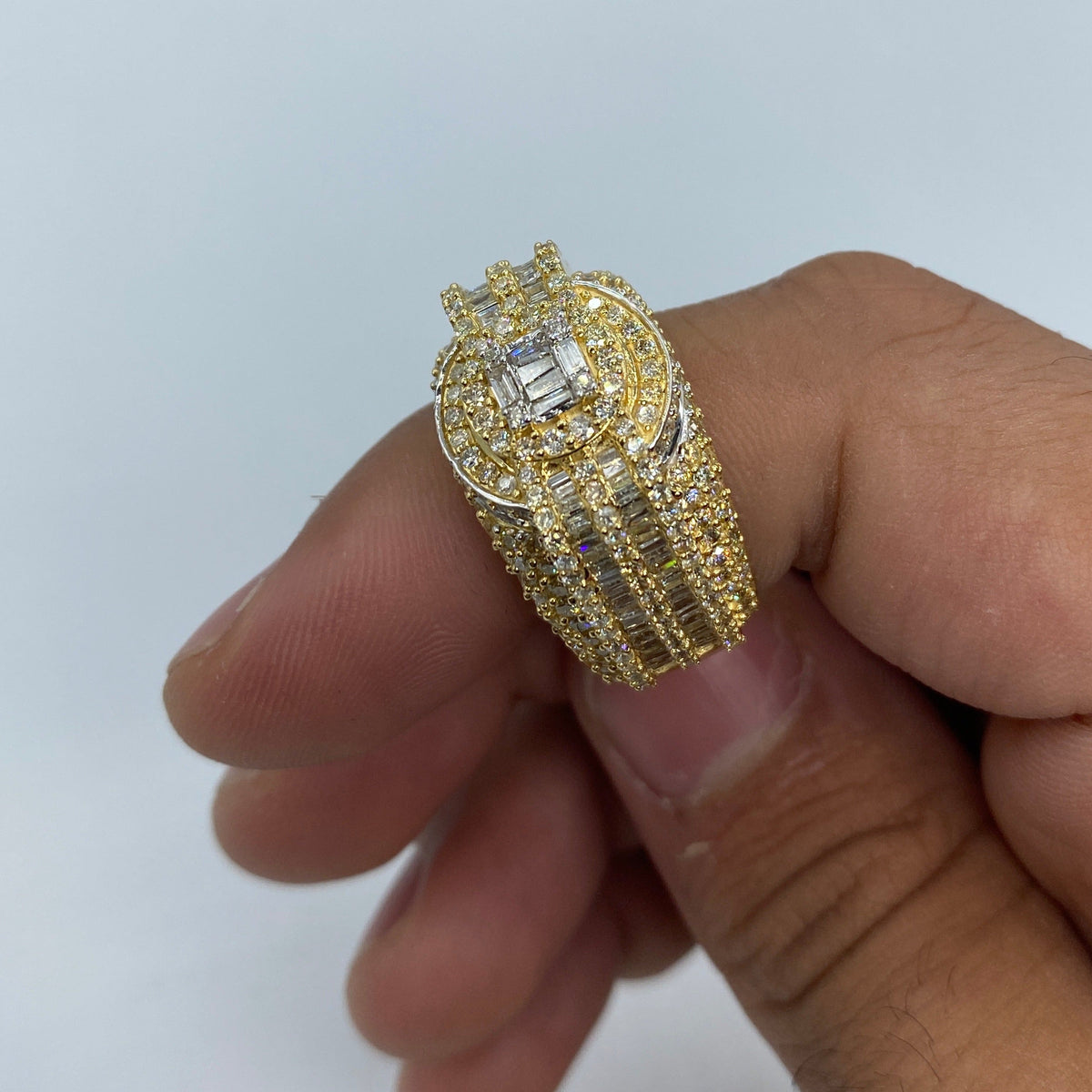 14K Gold Diamond Baguette Castle Ring - additional product view 10