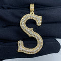 Initial S Old English Diamond Pendant - main product photo