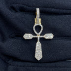 10K Gold Daily Ankh Diamond Pendant - additional product view 2
