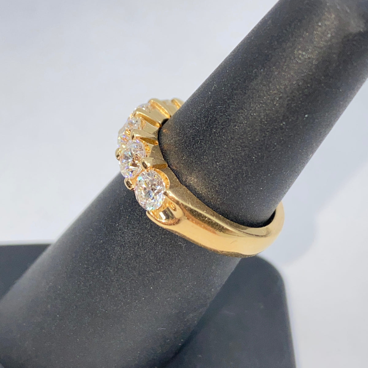 14K Gold Five Stone Diamond Ring - additional product view 5
