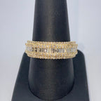 14K Gold Succession Diamond Baguette Ring - additional product view 6