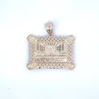 10K Gold Last Supper Pendant - 1.3 in - additional product view 4