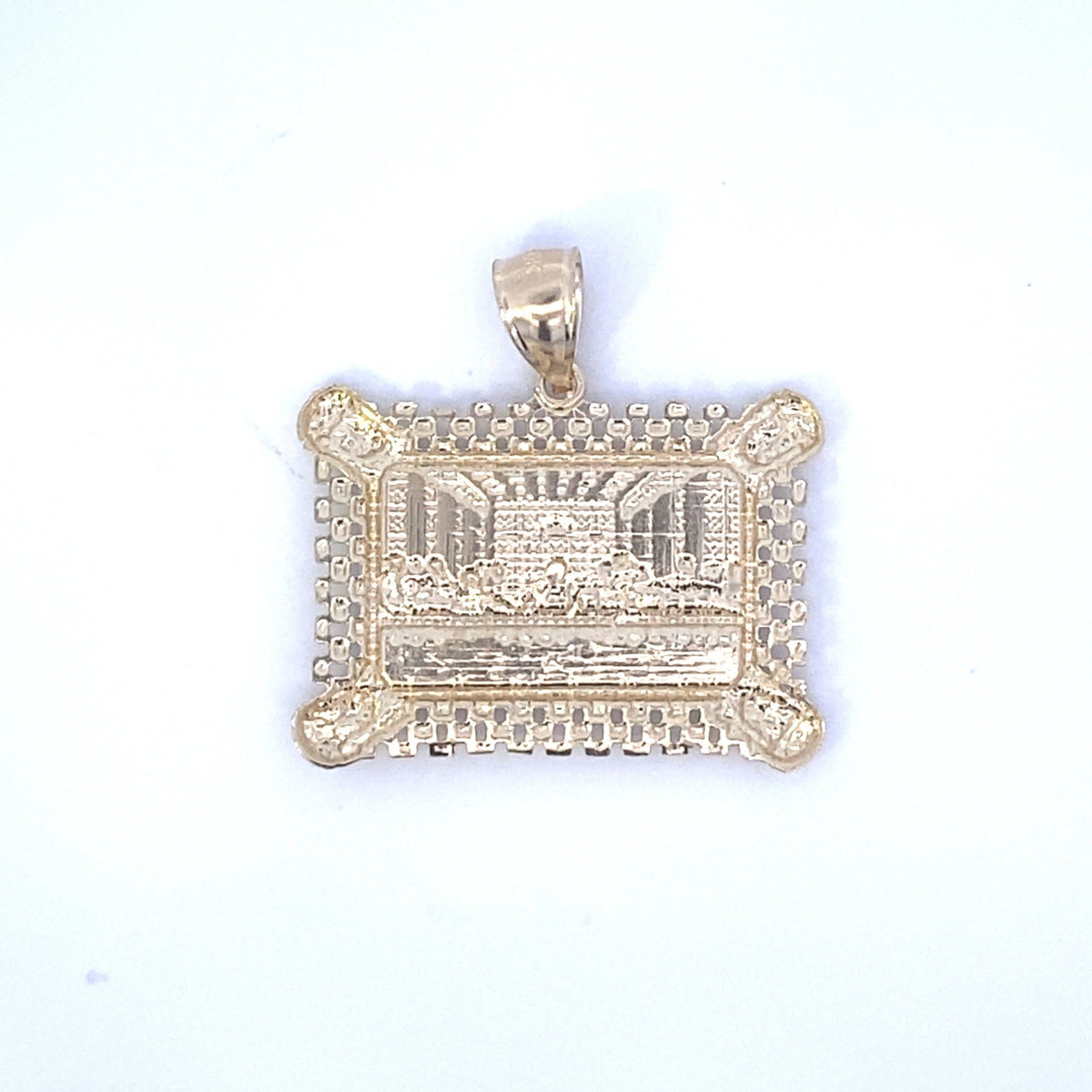 10K Gold Last Supper Pendant - 1.3 in - additional product view 4