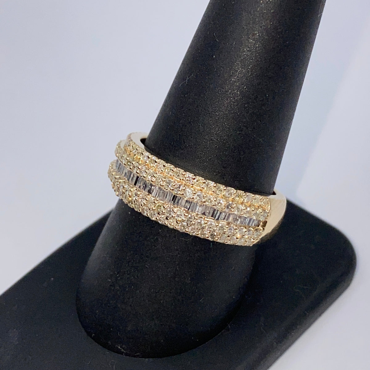 10K Gold Succession Diamond Baguette Ring - additional product view 7