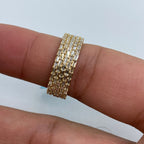14K Gold Five Stripe Diamond Baguette Ring - additional product view 4