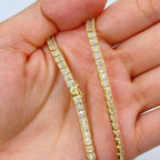 10K Gold 4.3mm Baguette Tennis Diamond Chain 20 in - additional product view 3