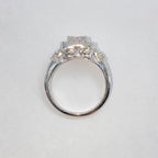10K Gold Square Halo Diamond Engagement Ring - additional product view 6