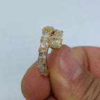 14K Gold Bangle Diamond Baguette Engagement Ring - additional product view 4