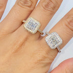 14K Gold Solána Square Diamond Engagement Ring - additional product view 2